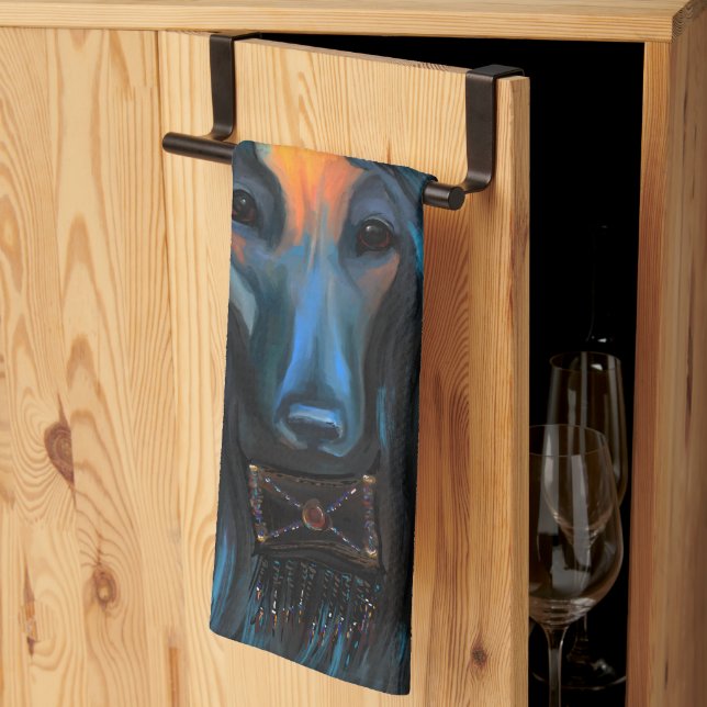 Afghan Hound        Kitchen Towel (Thirds Fold)
