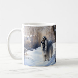 Afghan Hound Let It Snow Christmas Coffee Mug