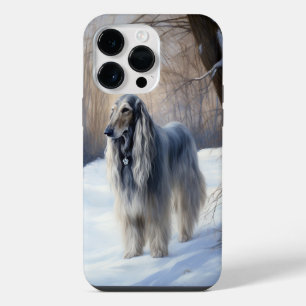 Afghan Hound Let It Snow Christmas  iPhone 14 Pro Max Case