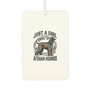 Afghan Hound Lover Vintage Dog Mom Shirt Design_1 Air Freshener