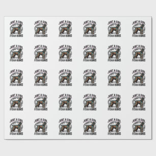 Afghan Hound Lover Vintage Dog Mom Shirt Design_1 Wrapping Paper