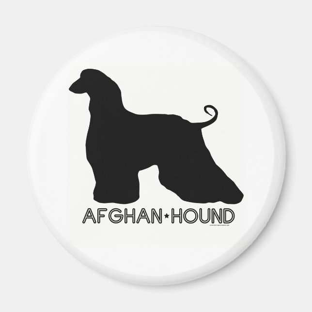 Afghan Hound Magnet (Front)