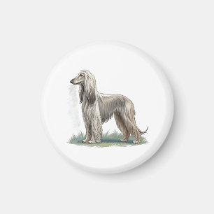Afghan Hound Magnet