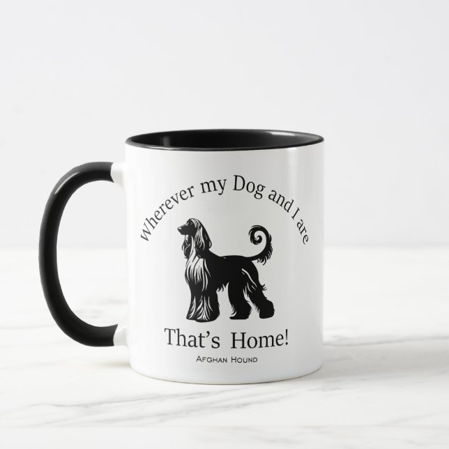 Afghan Hound Mug (Left)