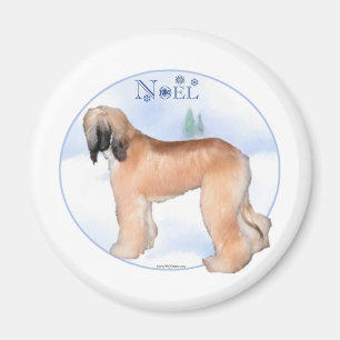 Afghan Hound Noel - Magnet
