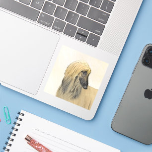 Afghan Hound Painting - Cute Original Dog Art