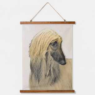 Afghan Hound Painting - Cute Original Dog Art Hanging Tapestry