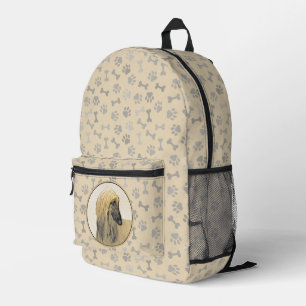 Afghan Hound Painting - Cute Original Dog Art Printed Backpack