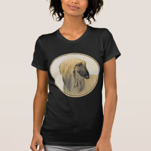Afghan Hound Painting - Cute Original Dog Art T-Shirt