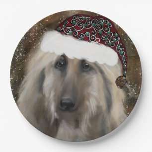 Afghan Hound Paper Plate