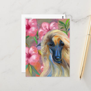 Afghan Hound    Postcard