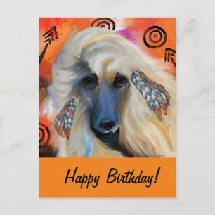 Afghan Hound          Postcard