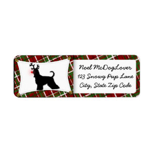 Afghan Hound Reindeer Christmas