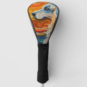 Afghan Hound Retriever Dog Golf Head Cover