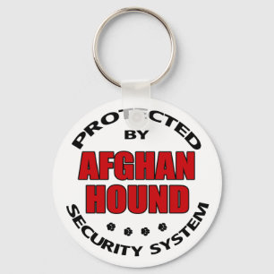 Afghan Hound Security Keychain