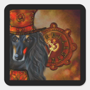 Afghan Hound  Square Sticker