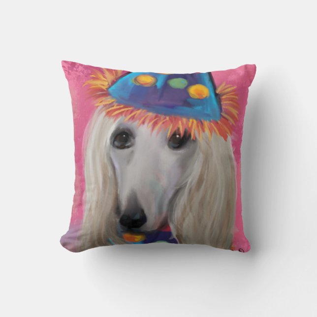  AFGHAN HOUND       THROW PILLOW (Front)