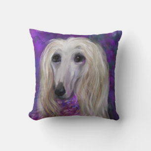  AFGHAN HOUND THROW PILLOW