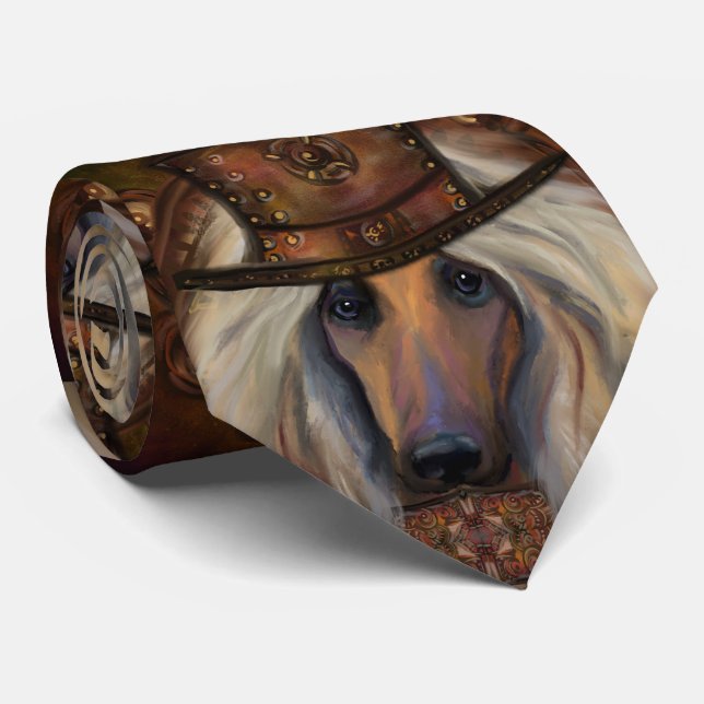 AFGHAN HOUND TIE (Rolled)