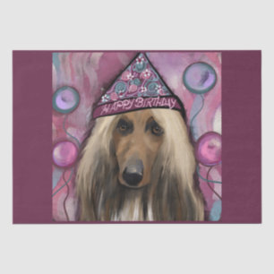 Afghan Hound Tissue Paper