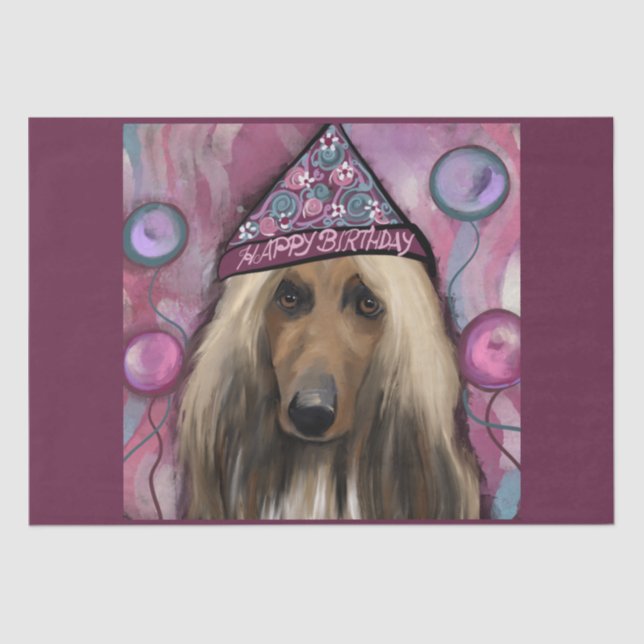 Afghan Hound            Tissue Paper (Front)
