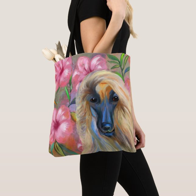 Afghan Hound    Tote Bag (Close Up)