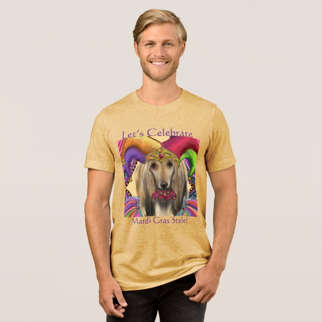 AFGHAN HOUND Tri-Blend SHIRT (Front Full)