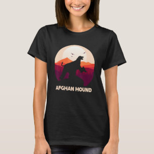 Afghan Hound under Moon for Halloween Costume T-Shirt