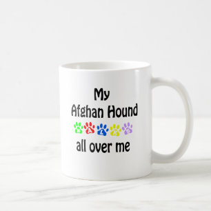 Afghan Hound Walks Design Coffee Mug