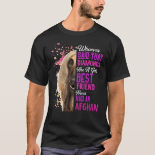 Afghan Hounds Are A Girls Best Friend Dog Mama Mom T-Shirt
