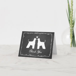 Afghan Hounds Wedding Thank You