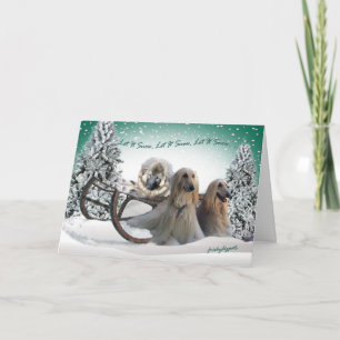 AFGHAN LET IT SNOW, LET IT SNOW CARDS