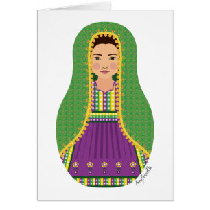 Afghan Matryoshka Card