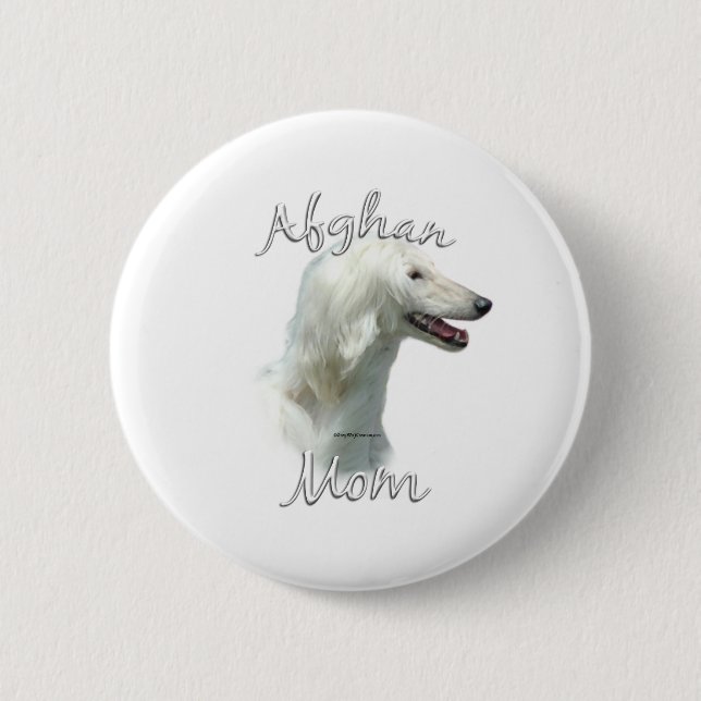 Afghan Mom 2 Inch Round Button (Front)