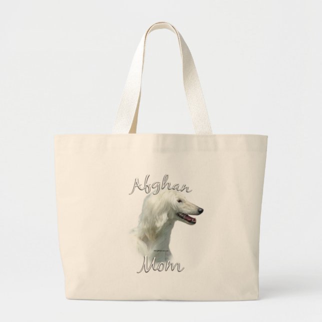 Afghan Mom 2 Large Tote Bag (Front)