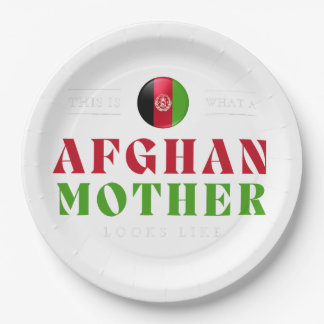 Afghan Mother Looks Like Afghanistan Flag Mothers  Paper Plate