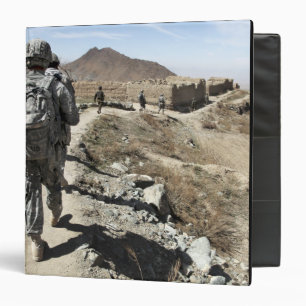 Afghan National Army and US soldiers Binder