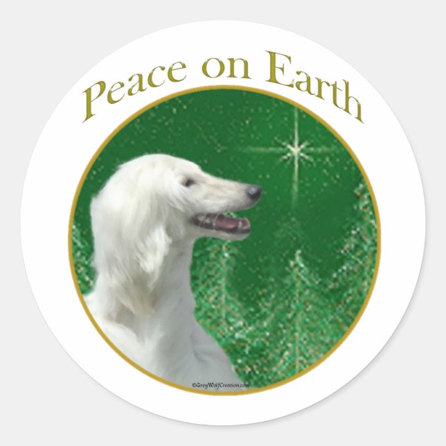 Afghan Peace Classic Round Sticker (Front)