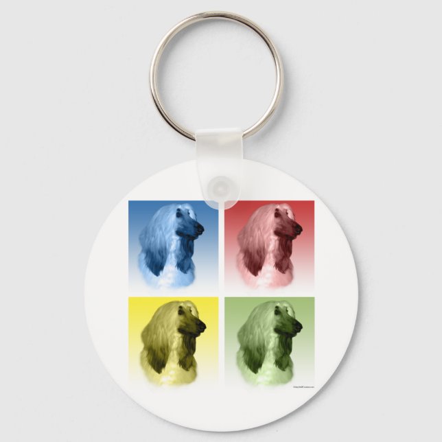 Afghan Pop Art Keychain (Front)