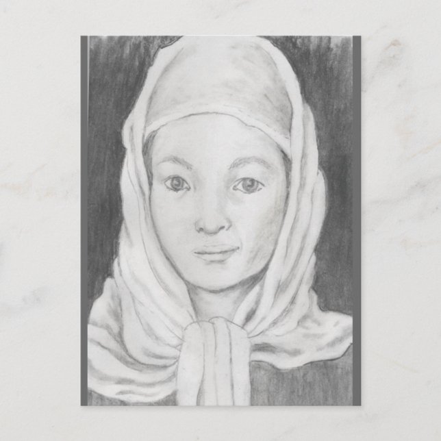 Afghan Schoolgirl Postcard (Front)