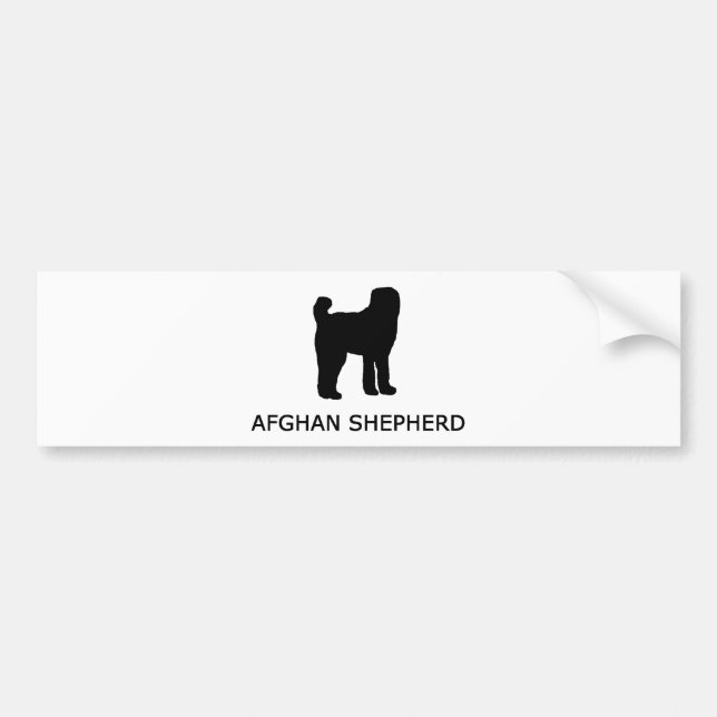 afghan shepherd silo w name bumper sticker (Front)