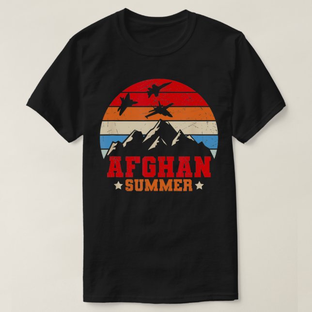 Afghan Summer Afghanistan Veteran  T-Shirt (Design Front)