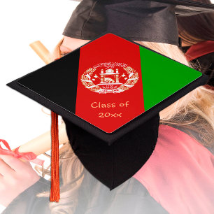 Afghanistan & Afghan Flag - Students / University Graduation Cap Topper