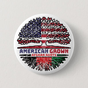 Afghanistan Afghan US American USA United States 2 Inch Round Button