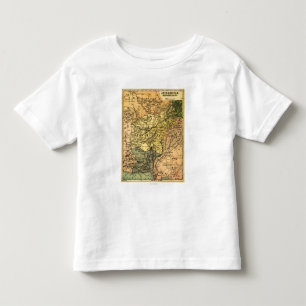 Afghanistan and Surrounding Countries Map Toddler T-shirt