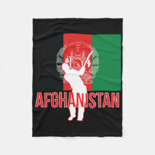 Afghanistan Cricket Jersey - Afghanistan Cricket T Fleece Blanket