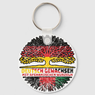 Afghanistan Deutsch Deutschland Baum Keychain