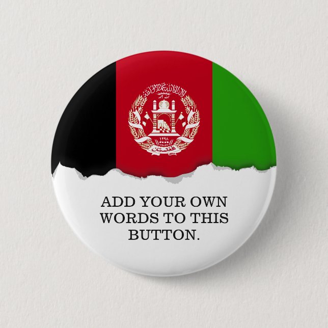 Afghanistan Flag 2 Inch Round Button (Front)
