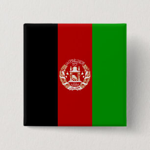 Afghanistan Flag 2 Inch Square Button