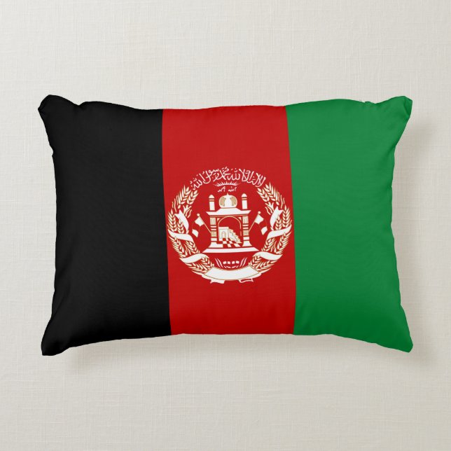 Afghanistan flag accent pillow (Front)